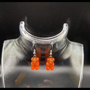 Teddy Bear Earrings with Backs